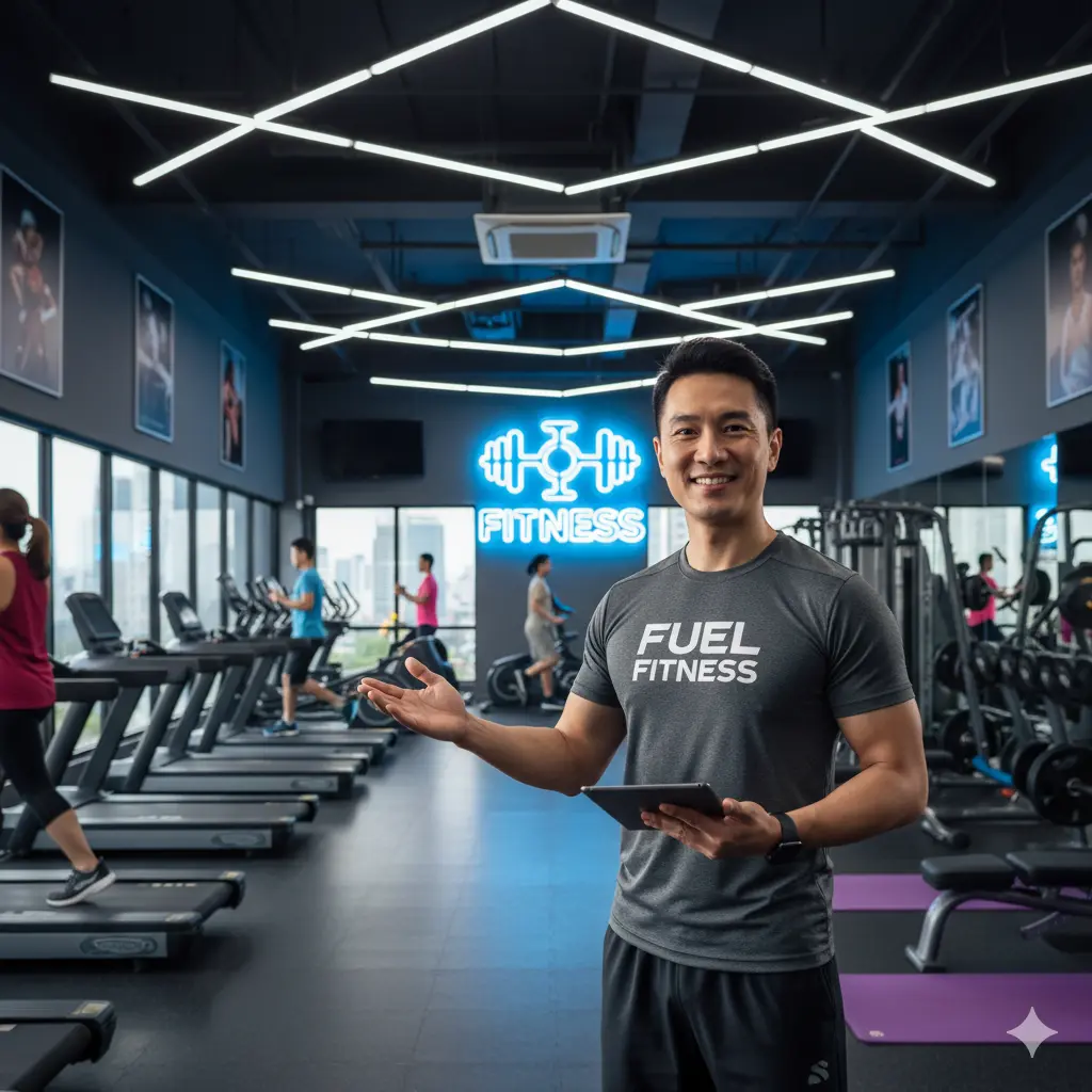 Gyms & Fitness Center Asian business owner