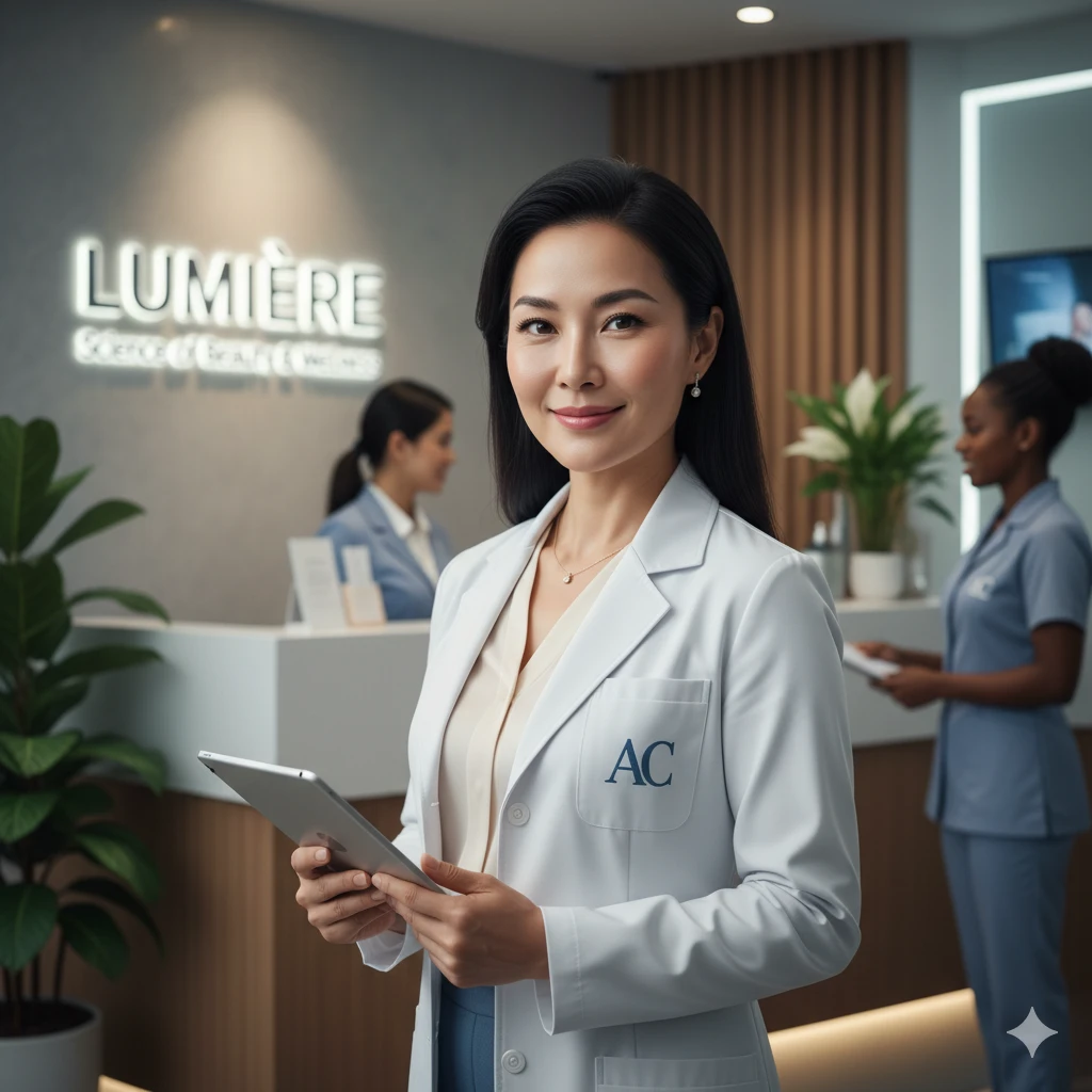 aesthetic asian business owner