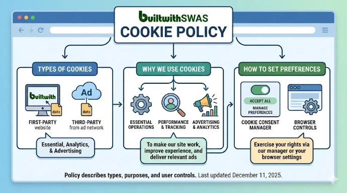 visual representation of BuiltwithSWAS cookie policy