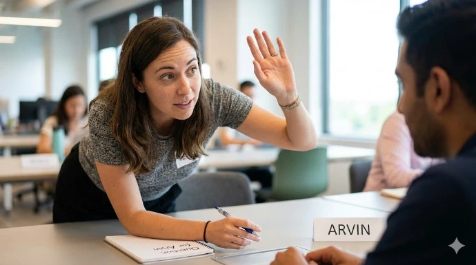 a person asking I have a question for Arvin